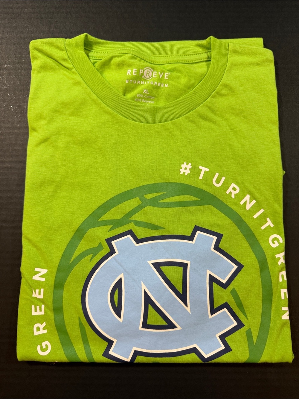 Men’s XL - UNC #TurnItGreen Night T-Shirt -NWOT